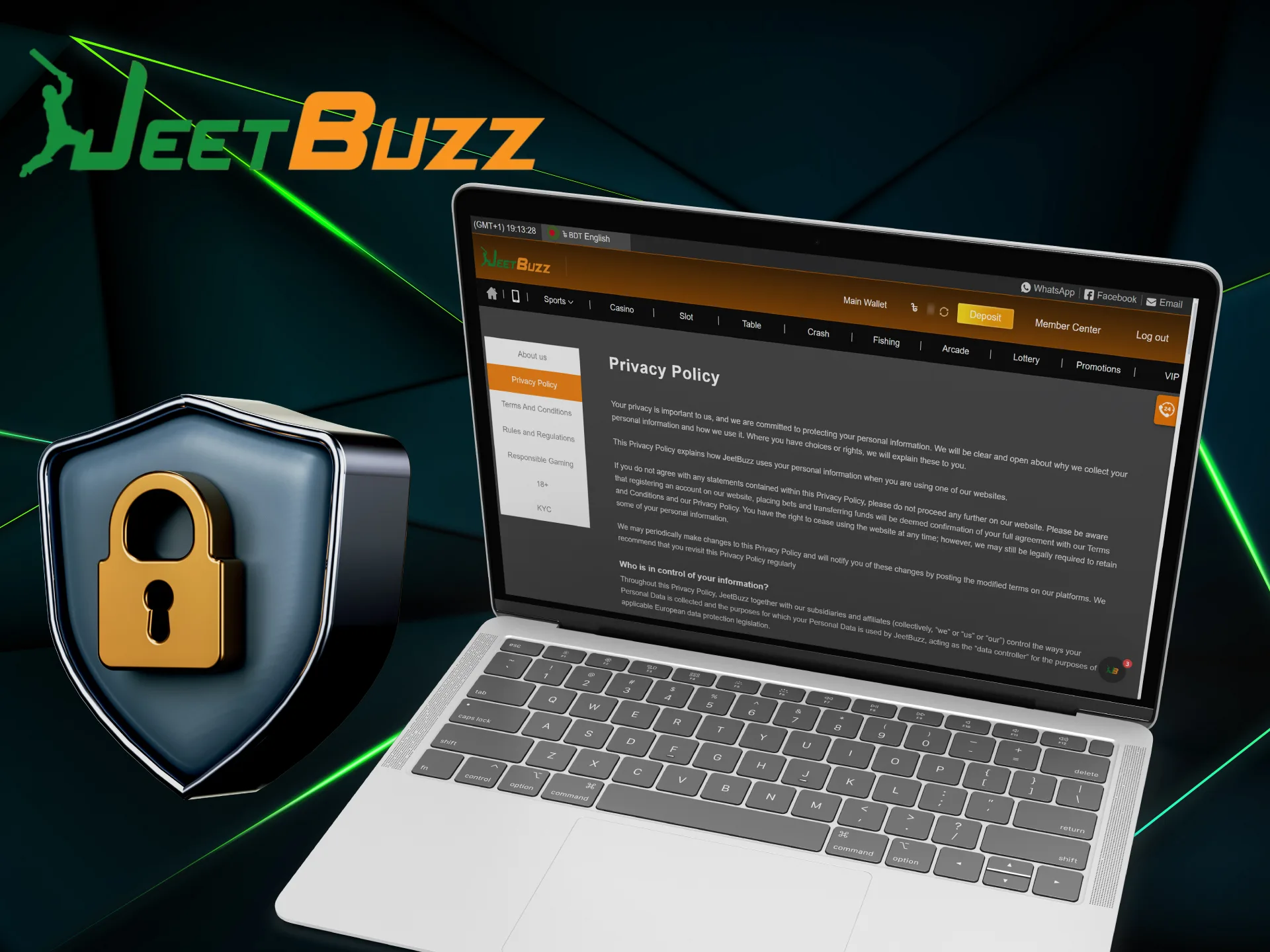 JeetBuzz ensures the security and privacy of all user data.