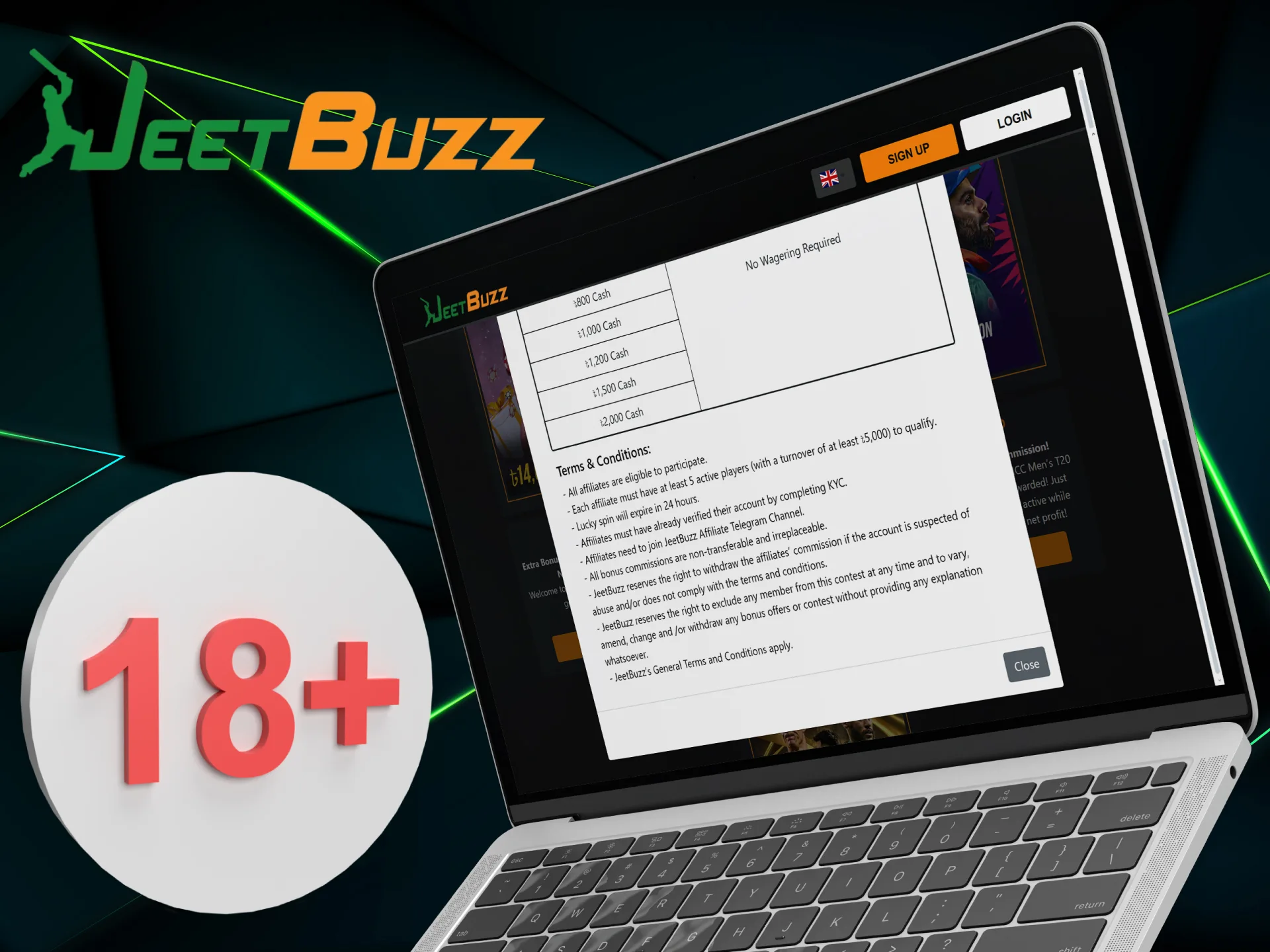 Read the terms and conditions of the JeetBuzz Bangladesh affiliate program.