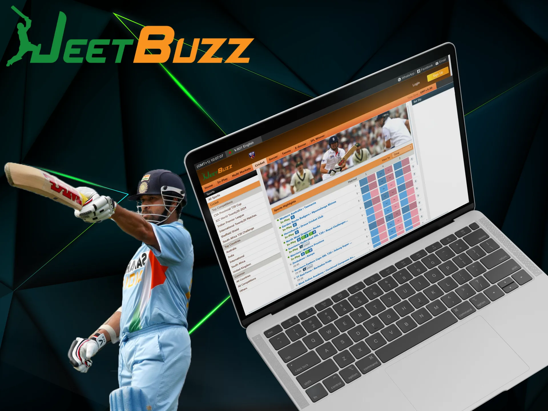 Register your account at JeetBuzz to bet on cricket.