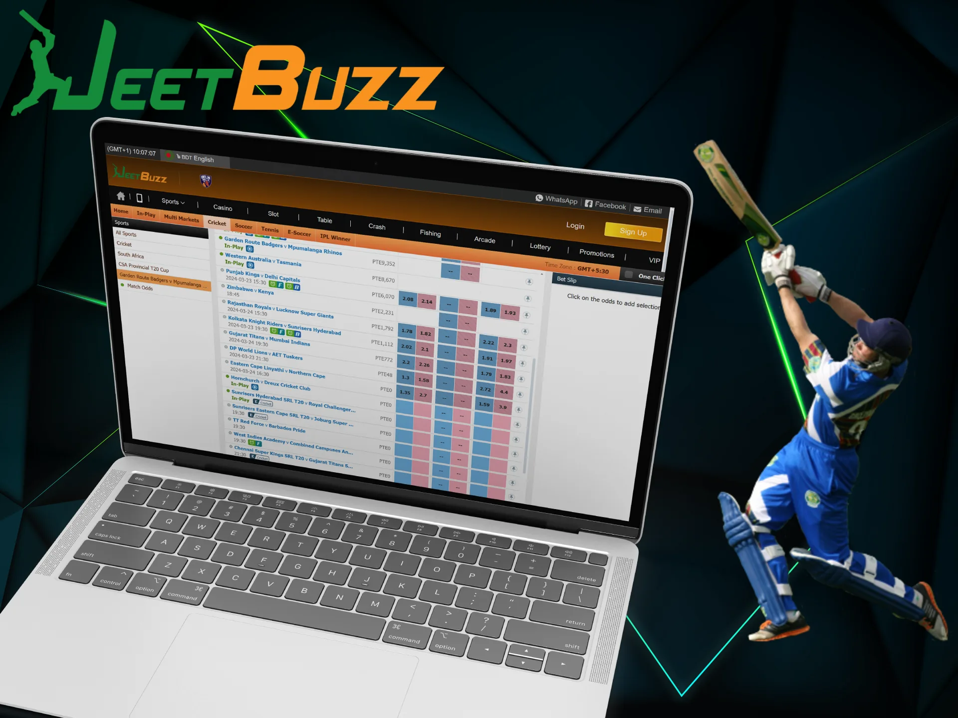 Use cricket betting tips and strategies to increase your chance of winning at JeetBuzz.