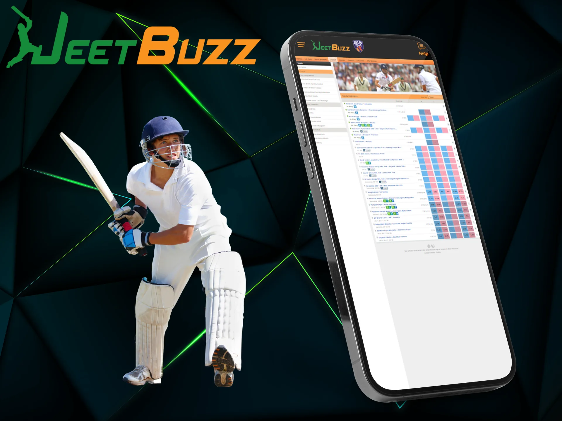 The JeetBuzz app allows you to bet on cricket quickly and conveniently.