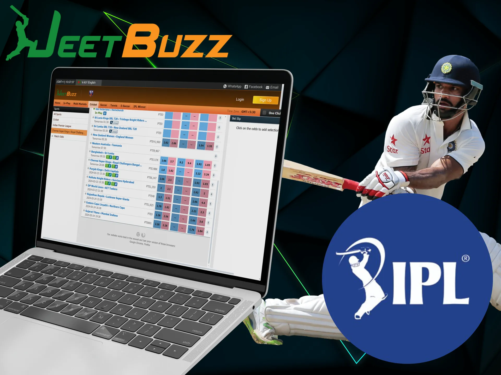 JeetBuzz is a safe and licensed bookmaker for IPL betting.