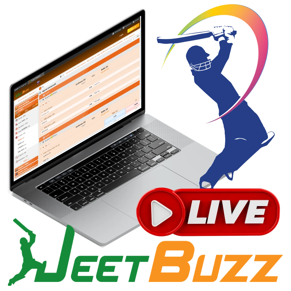 The JeetBuzz platform offers live betting on the IPL.