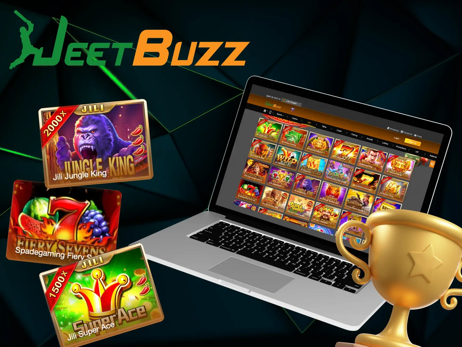 What slot games are most popular at JeetBuzz online casino.