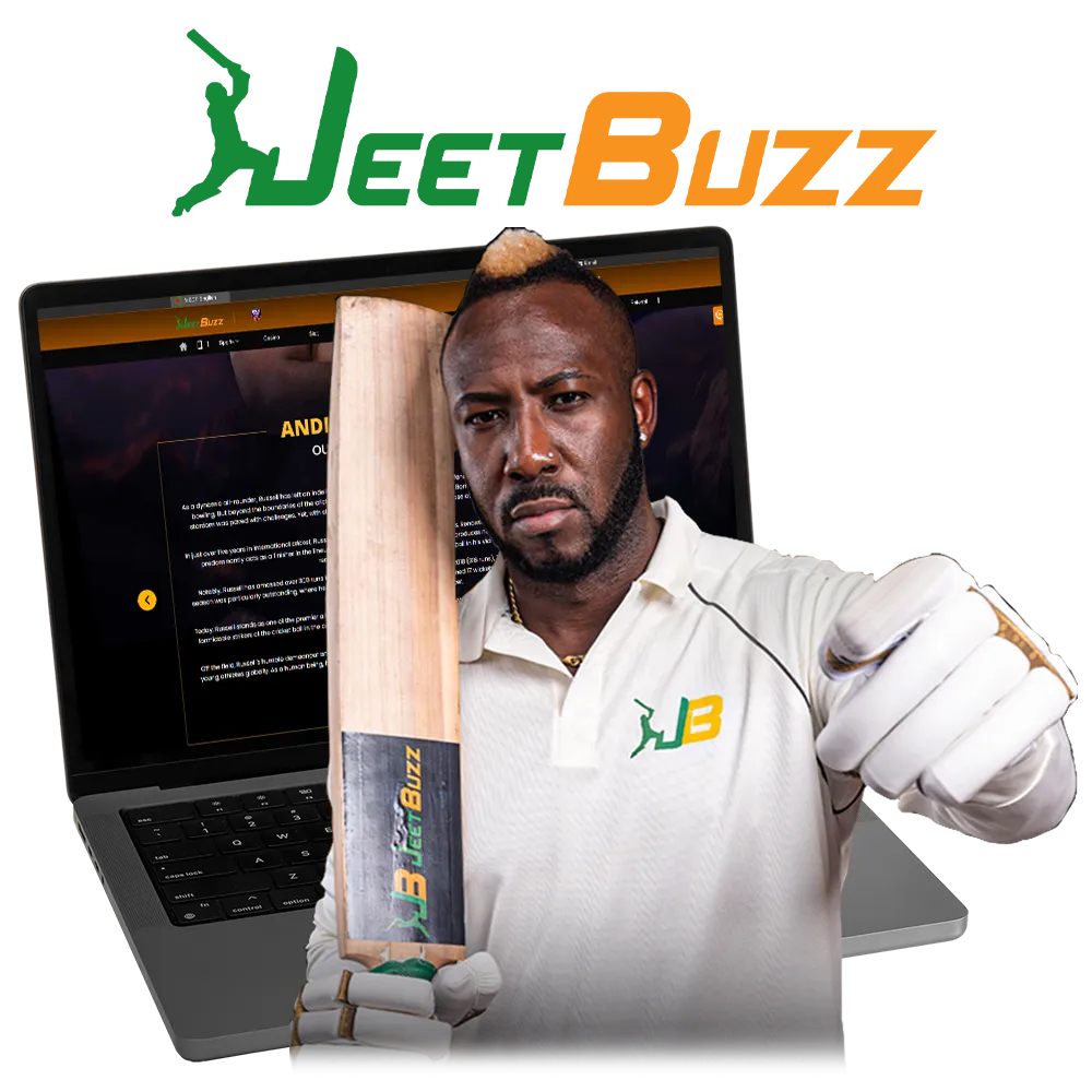 Two-time T20 World Cup champion Andre Russell is a JeetBuzz brand ambassador.