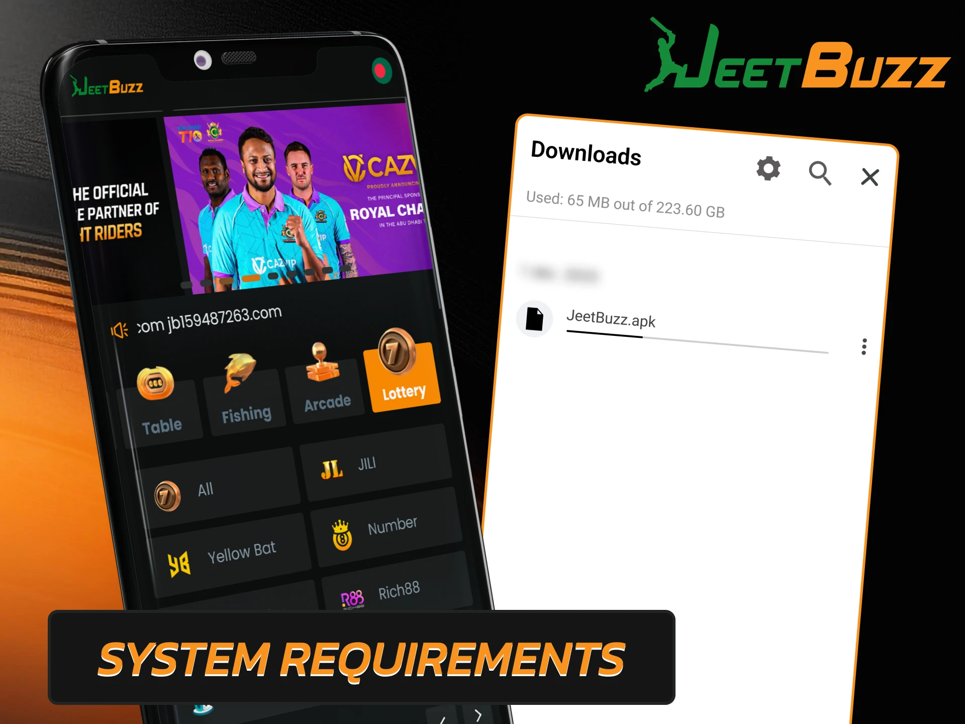 Check the Android system requirements for the Jeetbuzz mobile application to ensure smooth gameplay.