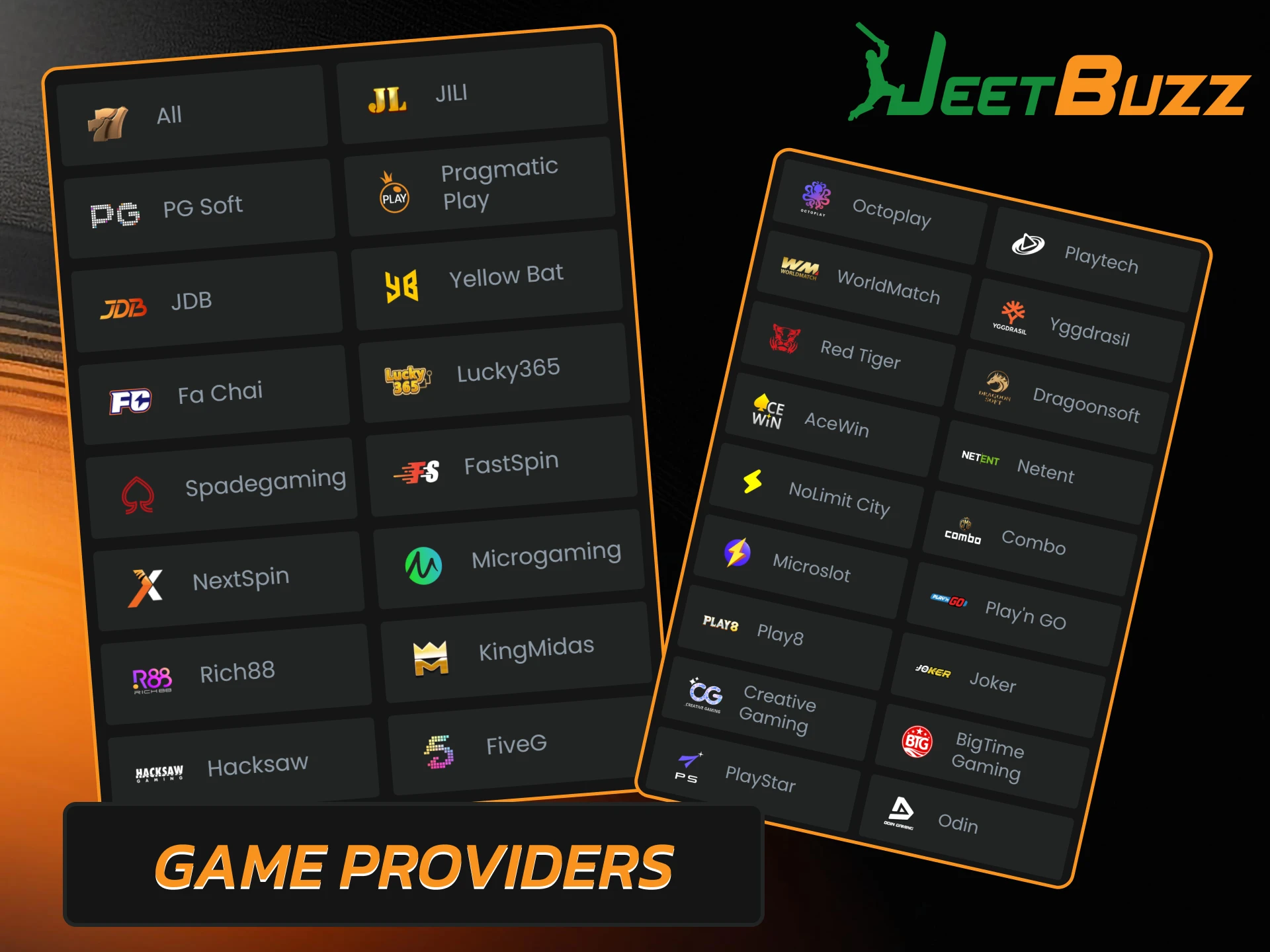 Explore games from top international developers at Jeetbuzz Bangladesh.