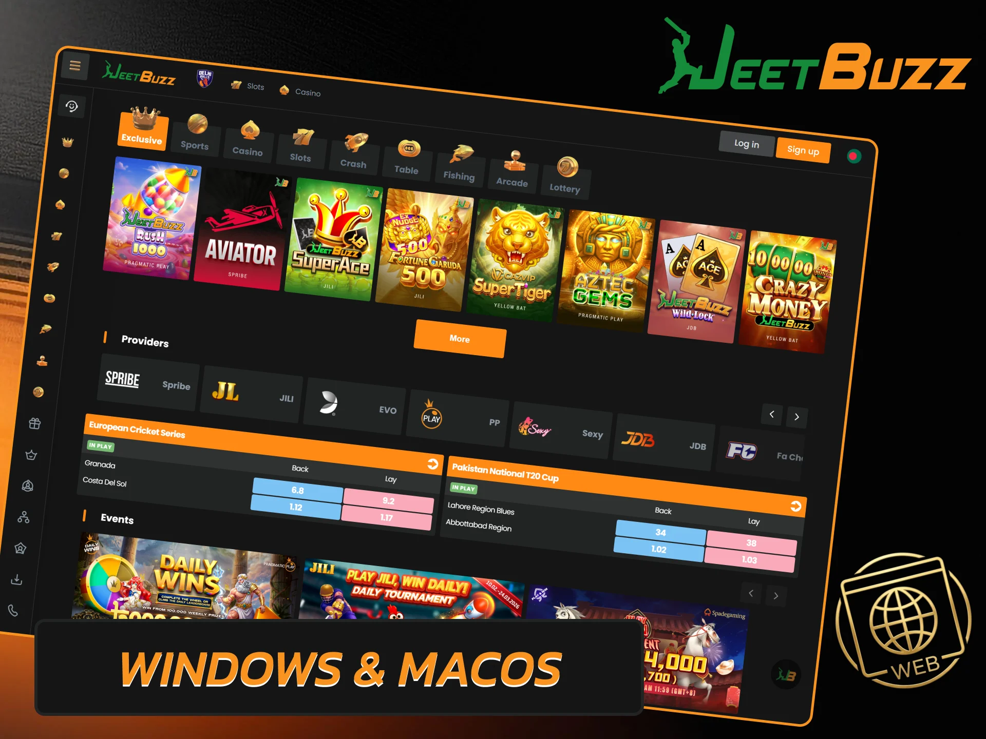 Install the Jeetbuzz desktop application for stable access on your PC or laptop.
